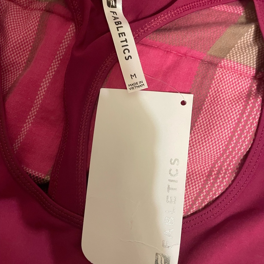 Fabletics Magenta Racerback Tank - Picture 2 of 6
